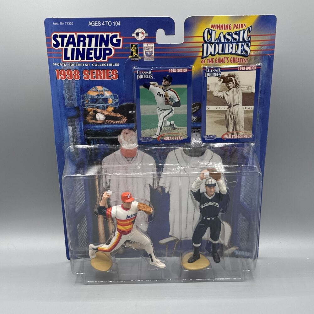 1998 Kenner Starting Lineup Classic Doubles Nolan Ryan & Walter Johnson